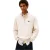 Tommy Jeans Heren Timberland Logo Zip Neck Sweatshirt (Antiek Wit)