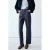 Mango gestreepte straight leg jeans – blauw/bruin