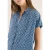 Cecil Dames Blouse met korte mouwen en knoopsluiting in Blauw