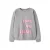 NAME IT KIDS rechtvallende sweater met tekstprint – grijs