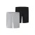 NAME IT KIDS bikershort – zwart/grijs melange (set van 2)