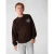 Shoeby sweater met tekst – donkerbruin