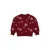 QPI sweater met hartjes – donkerrood