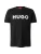 HUGO Shirt ‘Dulivio’  zwart / wit