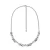 Diesel ketting DX1578040 zilverkleurig