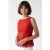 Mouwloze Poplin Blouse met Strik voorkant