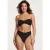 Shiwi Zoe Bikini Set Bermuda Tiger Structure Black