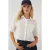 Textured Crop Shirt met Zak
