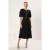 TRENDYOLMİLLA Dames Zwart Effen Midi Kort Stijlvol/Avond Skater Jurken