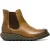 Fly London Dames Camel SALV Chelsea Leren Enkel Casual Wedge Heel Laarzen