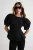 TRENDYOLMİLLA Dames Zwart Effen Kort Getailleerd Blouses