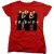 Friends Nauwsluitend T-shirt voor dames in de kleur ‘Cast In Black’ (Rood)