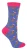Miss Sparrow – 2 Paar Dames Kerst Sausage Dog Sokken, Sokken met Teckel Motief – Santa Dog (Denim)