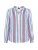 Goldner Blouse  blauw / navy / koraal / wit