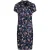 Korte mouwen jurk met bloemenprint in viscose
