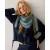 Summum triangle scarf Hairy blauw