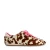 Sacha sneakers met koeienprint cognac/ecru/roze