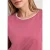 Street One Dames Shirt met overhangende schouder en decoratieve tape in Roze