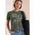 Cecil Dames Shirt met korte mouwen en burn-out look in Groen