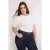 Trendyol Curve Dames Ecru Hartjes Kort Regular fit Grote maten Blouses