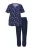 Ulla Popken Pyjamabroek  blauw / nachtblauw / rood / wit