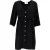 Ba&Sh Jurk met knoopjes in zwart polyester
