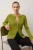 TRENDYOLMİLLA Dames Groen Effen Lang Getailleerd Vesten