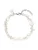 PURELEI Armband ‘Crystal Wave’  zilver / parelwit