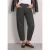 High Waist Barrel Leg broek met elastische tailleband