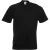 Fruit Of The Loom Heren Super Premium T-shirt met korte mouwen en ronde hals (Zwart)