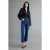 TRENDYOLMİLLA Dames Donkerblauw Effen Flared Hoge taille Jeans