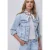Street One Dames Denim jack met borstzakken en knopen in Blauw