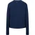 Boss Dames-T-shirt met geribde kraag, slank model en lange mouwen (Donkerblauw)