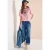 Cecil Dames Shirt met korte mouwen, ronde hals en strepen in Rood