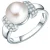 Valero Pearls Ring  zilver / parelwit