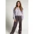 LOOXS 10sixteen relaxed fit gestreepte sweatpant met panterprint – antraciet