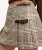 Athletic Essentials Geruite Rok Slanke Pasvorm Beige