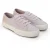 Superga Dames/Dames Leaves Natural Dyed Geborduurde Trainers (Roze Magenta Bladeren)