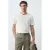Mango Man slim T-shirt met linnen