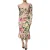 Bloemenprint Midi-jurk met Zeemeerminzoom