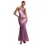 Satin Jurk met Bloedneklijn en Rugbandjes Dames Goddiva