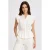 Gestructureerde Jacquard Peplum Blouse