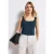Street One Dames Basic top met vierkante hals in Turkoois
