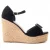 Montevita Wedge Sparto Sandalen Spartsum9 In Zwart