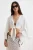 TRENDYOLMİLLA Dames Ecru Effen Lang Regular fit Blouses