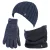 Heat Holders herenhoed, nekwarmer handschoenen set – Marine