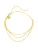 Hey Happiness Voetsieraden ‘Rolo Trio’  goud