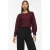 VILA regular fit top – donkerrood