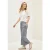 Cecil Dames Gestreepte seersucker broek in Blauw
