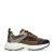 Manfield chunky leren sneakers zwart